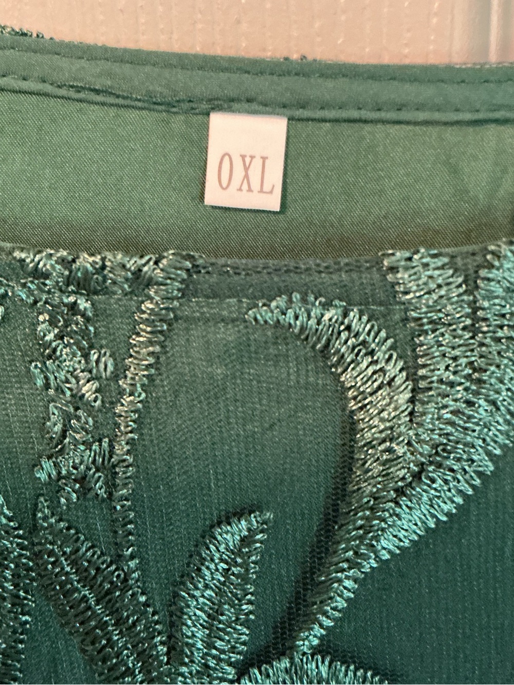SHEIN Emerald Green Lace Overlay Maxi Dress - Picture 4 of 4